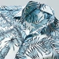 thumbnail image 4 of Ceisia Men's Slim Fit Long Sleeve Button-Down Shirt Palm Leaf Print Casual Summer Beach Top Light Blue XXXL Gifts, 4 of 4