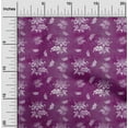 thumbnail image 2 of oneOone Cotton Poplin Purple Fabric Floral & Diy Clothing Quilting Fabric Print Fabric By Yard 56 Inch Wide, 2 of 6