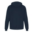 thumbnail image 4 of Zip up Hoodie Men - Men's Sweat Jacket Zip Hoodie with Oversized Design, Hooded Jacket for Casual and Outdoor Use​ Navy L, 4 of 4