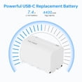 thumbnail image 2 of Batería de repuesto VILTROX NP-F750 4400 mAh, paquete de 2 unidades para F550, 2 of 9