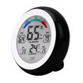 thumbnail image 4 of HORIALENCE Indoor Mini Hygrometer Thermometers 1Set Round Touchscreen Operation For Bedroom Office, 4 of 8