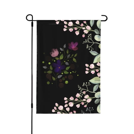 XMXY Flower Watercolor Spring Garden Flags Double Sided,Farmhouse Holiday Yard Outdoor Sign Decor Flag, 28"x40" inch