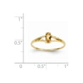 thumbnail image 2 of Solid 14k Yellow Gold Simulated Citrine Simulated Birthstone Ring (6mm) - Size 7, 2 of 2
