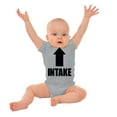 thumbnail image 5 of Intake Arrow Hungry Hangry Funny Romper Boys or Girls Infant Baby Brisco Brands NB, 5 of 6