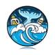 thumbnail image 5 of Broche de mochila con insignia ambientalista contra la contaminación, broche de metal, conciencia ecológica, serie marina protectora, insignia plegable, broche con marco de metal, para, 5 of 8