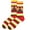 striped turkey, variant on Thanksgiving Socks for Women Men Colorful Fall Designs Pumpkins Turkeys Pattern Cotton Middle Tube Socks Hosiery