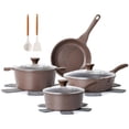thumbnail image 1 of Juego de utensilios de cocina SENSARTE antiadherentes de 13 piezas con revestimiento de granito, 1 of 8