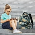 thumbnail image 7 of ALAZA Green Camouflage Backpack Elementary School Bag Bookbag Travel Rucksack, 7 of 7