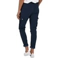 thumbnail image 3 of Enwejyy Womens Fashion Workwear Solid Pockets Elastic Waist Full Length Cargo Pant, 3 of 3