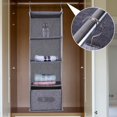 thumbnail image 4 of Soporte Para Almacenamiento De Ropa, 4 Estantes Con Cajón, Para Suéteres, Ropa De Cama, Calcetines, Organización, Colgador Giratorio De 360, 4 of 7