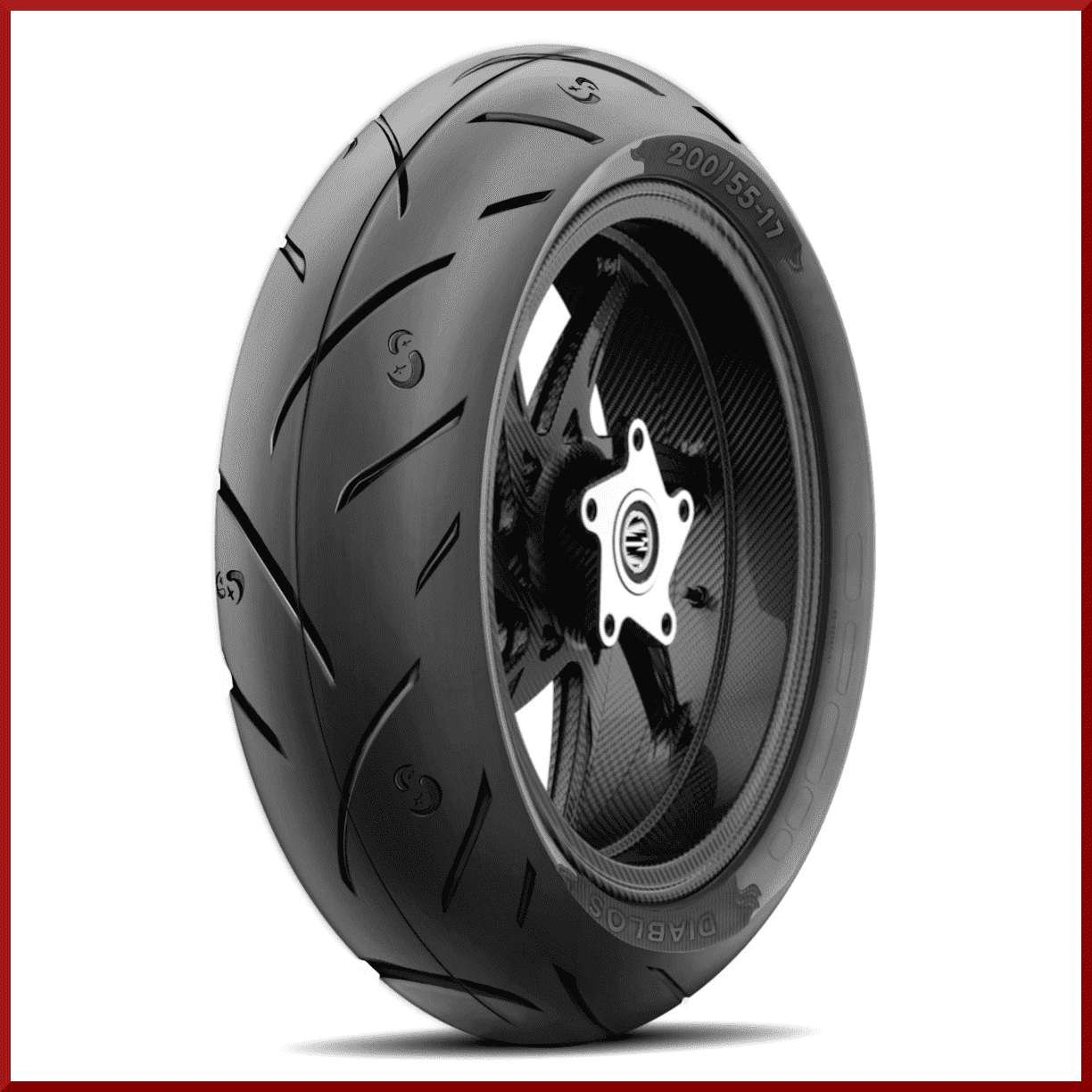 MMT® S1-XX High-Performance 190/55-17 Rear Motorcycle Tire 75W