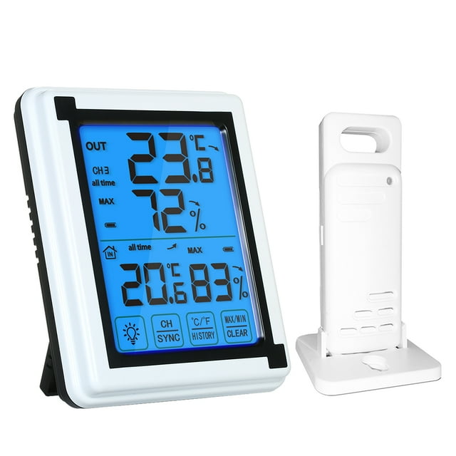 Termómetro Digital Inalámbrico Leyfeng para Interiores y Exteriores con Sensor Remoto a Prueba de Agua XP4