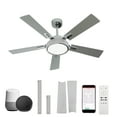 thumbnail image 3 of Dextrus 52 Inch Smart Chandelier Ceiling Fan with Alexa Control, Dimmable LED Lights, Whisper-Quiet DC Motor for Living Room, Bedroom, Office, 3 of 11