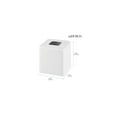 thumbnail image 4 of mDesign Modern Square Metal Paper Facial Tissue Box Cover Holder, 2 Pack - White, 4 of 7