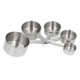 thumbnail image 2 of Taza medidora de metal con escala, juego de 5 tazas medidoras de cocina apilables de acero inoxidable Taza medidora de acero inoxidable Diseño de vanguardia, 2 of 12