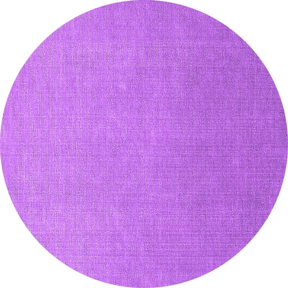 Ahgly Company Indoor Round Oriental Purple Industrial Area Rugs, 3' Round