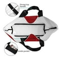 thumbnail image 4 of Easygdp Red Black Houndstooth Bolsas Tote para Mujer, Bolsos de Hombro para Viaje, Bolsos de Mano de Gran Capacidad para Compras y Trabajo, 4 of 8