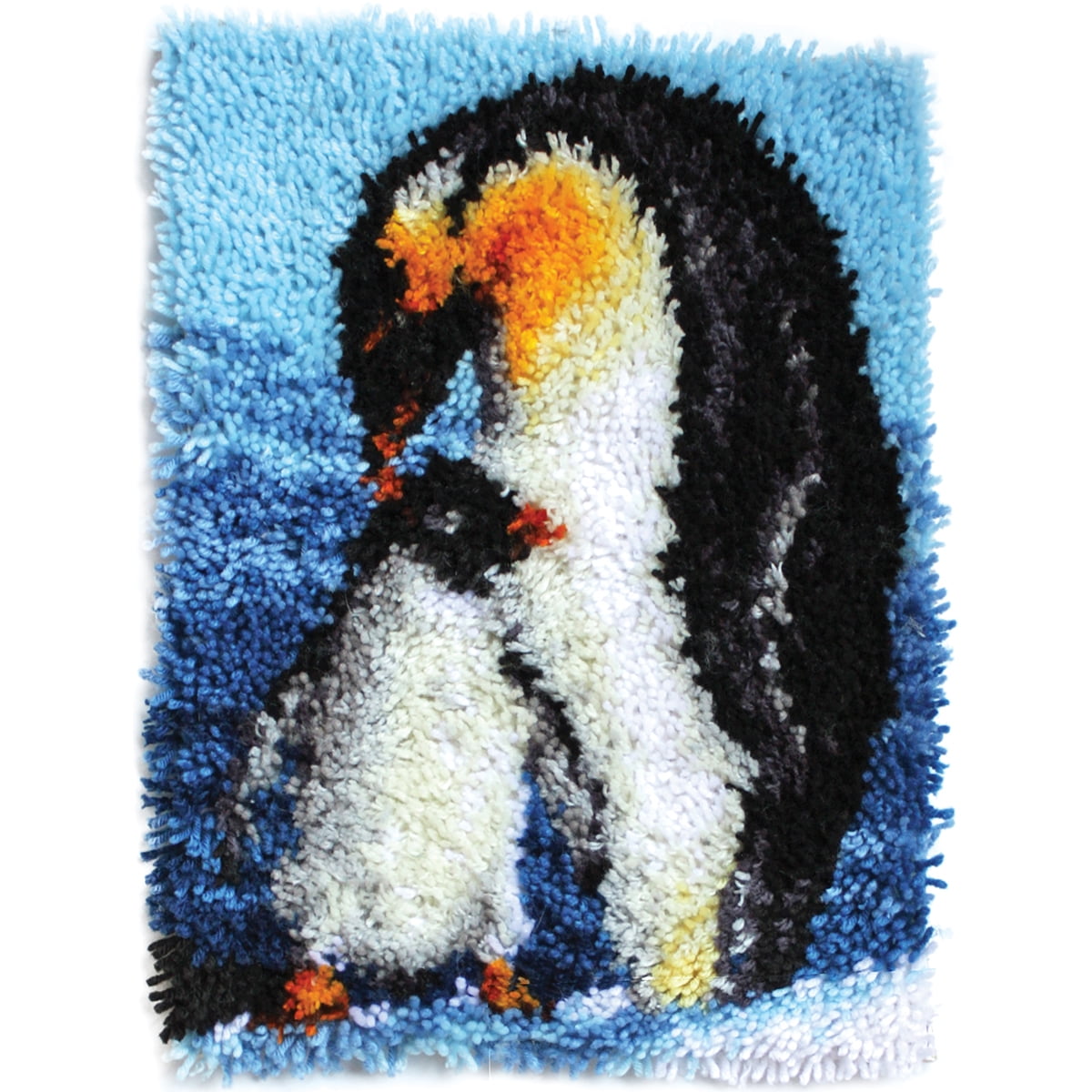 Wonderart Latch Hook Kit, 15" x 20", Penguins