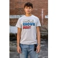thumbnail image 4 of Uncle Knows Best Fathers Day Birthday Men's Big & Tall Crewneck Graphic Tee Brisco Brands 2X, 4 of 5