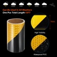 thumbnail image 3 of Uxcell Reflective Tape, 4 Inch x 10 Ft Waterproof Safety Adhesive Tape for Trailers, Black Yellow, 3 of 6