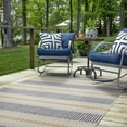 thumbnail image 2 of Linon Outdoor Washable Area Rug Collection, Ivory and Blue, 5' x 7', 2 of 8