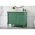 thumbnail image 2 of Elegant Decor Lexington 42" Solid Wood Single Bathroom Vanity in Vintage Mint, 2 of 8