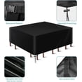 thumbnail image 2 of LCGOD Patio Furniture Cover,Outdoor Furniture Covers Waterproof General Purpose, Outdoor Sofa Sets Covers Heavy Duty Windproof Anti-UV 135.5”Lx83”Wx30”H, 2 of 9