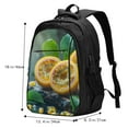 thumbnail image 5 of Pofeuu Fresh Passion Fruit Still Life Print Storage Laptop Backpack with USB Charging Port[Water Resistant] College Computer Bookbag Fits, 5 of 7