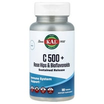 Kal Vitamin C-500mg With Rose Hips and Bioflavonoids 100 Tablet