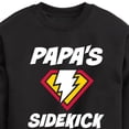 thumbnail image 3 of Instant Message - Dad & Son Matching Set - Papa & Sidekick - Men's & Kids Crew Neck Fleece Pullover, 3 of 6