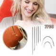 thumbnail image 3 of 7PCs Leather Curved Repair Sewing Needles Kit Upholstery Canvas Carpets Useful A0E0, 3 of 6