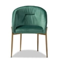thumbnail image 3 of Baxton Studio Ballard Dining Chair, Green/Gold, 3 of 10