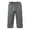 A-Dark Gray2784, variant on XIAONU Solid Capri Shorts for Men Elastic Waist Zippered Side Pockets Casual Shorts