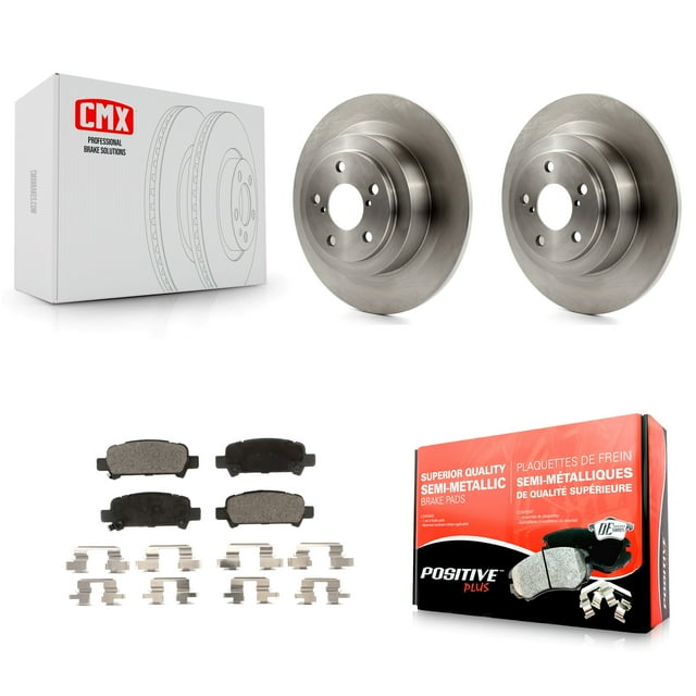 Transit Auto Rear Disc Brake Rotors and Semi-Metallic Pads Kit for Car Subaru Outback Legacy Baja K8F-101721