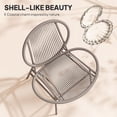thumbnail image 3 of Light Grey Rattan Bistro Set - 3-Piece Patio Furniture with Steel Table & Acapulco-Style Chairs for Porch, Balcony & Small Spaces, 3 of 7