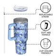 thumbnail image 4 of 40oz Tumbler with Handle and Straw, Vacuum Insulated Stainless Steel Travel Mug, Fits Car Cup Holder, Camo Print, 4 of 6