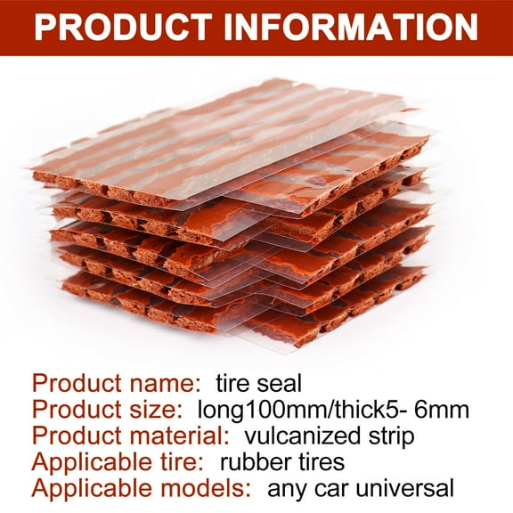 30Pcs 8" x 1/4"-6X200MM Tire Repair Plugs Tubeless Seal Tire Repair Plug Patch