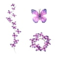 thumbnail image 2 of CuiLiyq Butterfly Garland, Paper Butterfly Vine with Leaves for Party, Artificial Flower String for Room Wall Decoration, 2 of 6