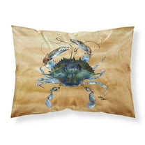 Carolines Treasures 8159PILLOWCASE Crab Fabric Standard Pillowcase Standard multicolor
