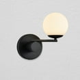 thumbnail image 4 of VONN Capri 9" Integrated LED ETL Certified Wall Sconce with Glass Shade in Black, 4 of 6
