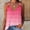 B96 Hot Pink Womens Tank Tops Clearance Under $5, variant on Cagogo Loose Fitting Tank Tops for Women Under $5 Sexy Sleeveless Striped Color Block Chain Straps V Neck Camis Tshirt Summer Athletic Tshirt Valentines Day Gifts for Her