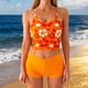 thumbnail image 4 of Tankini estampado de cintura alta para mujer, traje de baño modesto de dos piezas, traje de baño de dos piezas para mujer, trajes de baño tankini para mujer, traje de baño de 2 piezas para mujer, traj, 4 of 9