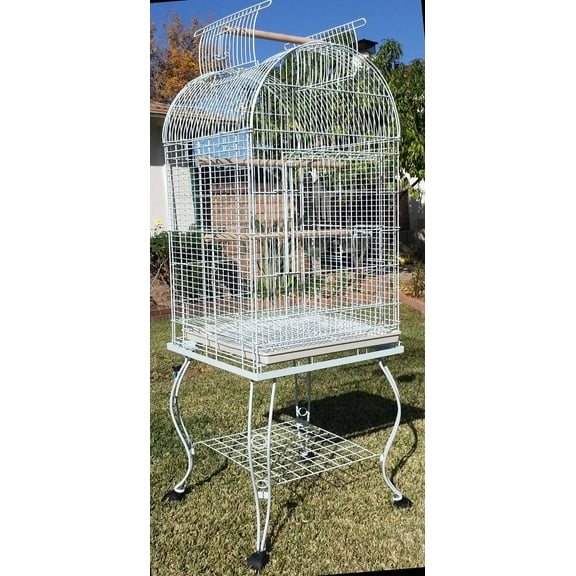 Large 65-Inch Open Dome Play-Top Bird Parrot Cage with Removable Rolling Standing for Cockatiels Sun Conures Parakeets Conures Quaker Green Cheek