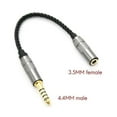 thumbnail image 3 of HIFI 4.4MM Balanced Headphone Adapter Audio Cable 4.4 XLR 4 Pin Male to Female Angle, 3 of 5