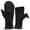 black, variant on Women’s Fingerless Mittens - Lightweight Convertible Running Mitten - medium/large