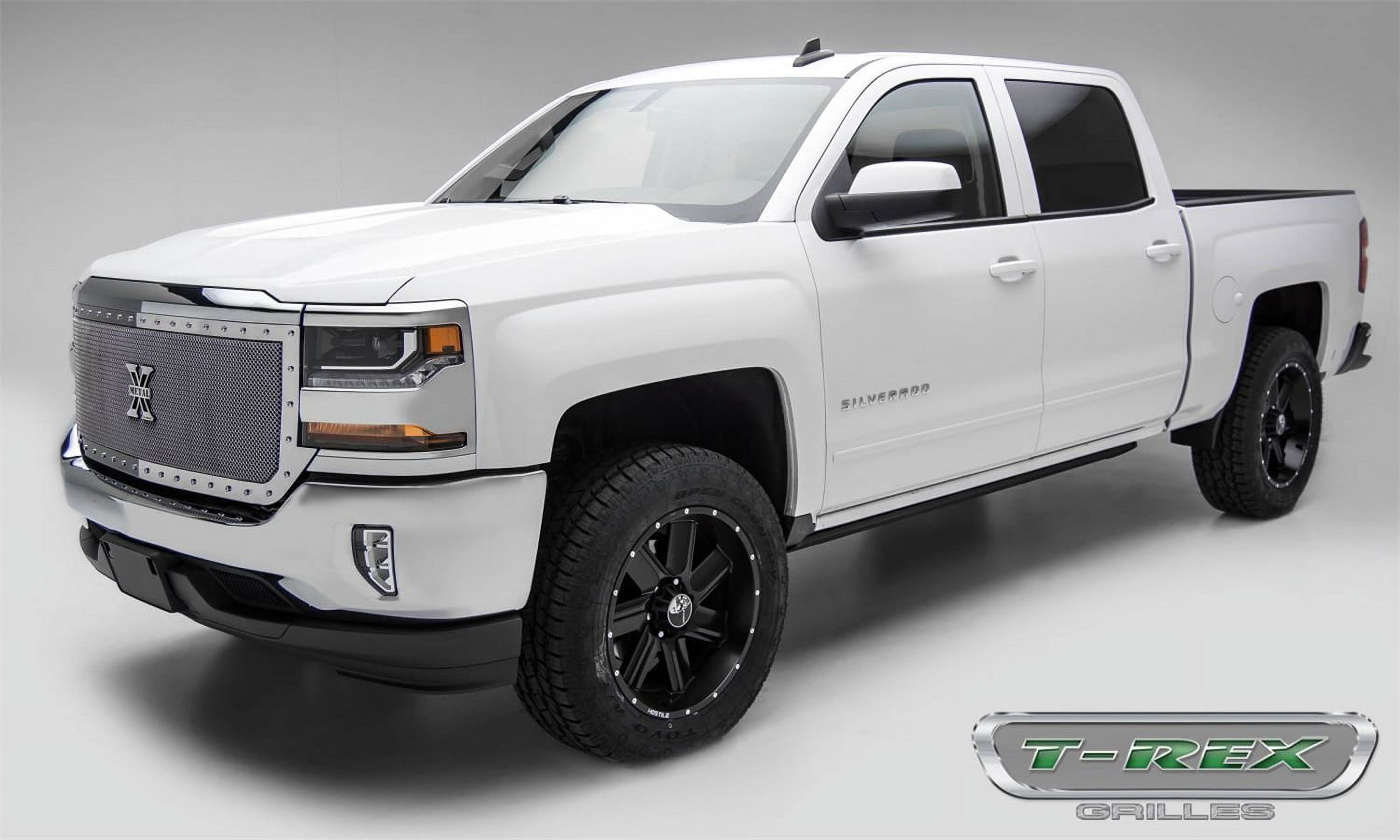 T-Rex Grilles 6711270 X-Metal Series Polished Grille (Chevrolet Silverado 1500)