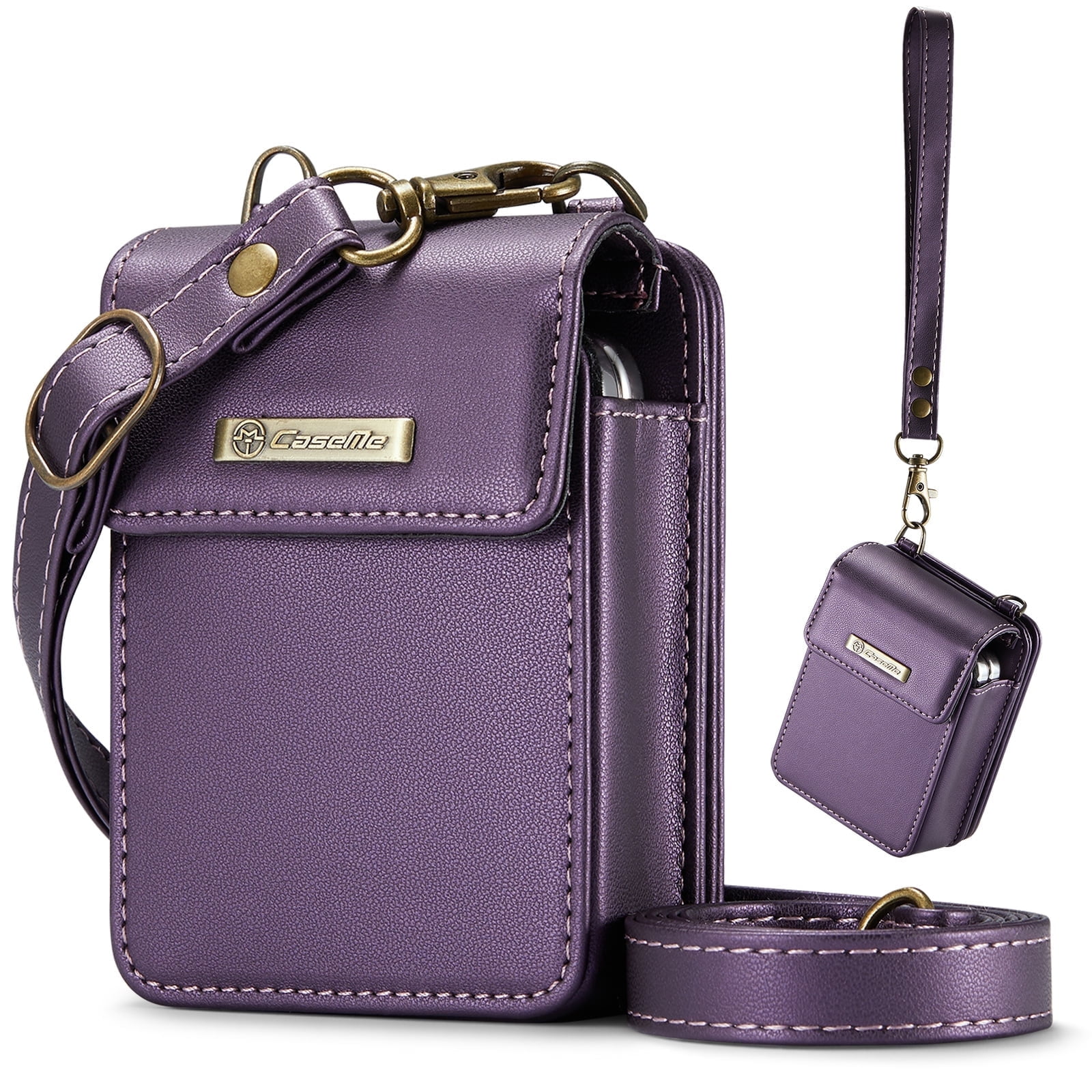 Small Cell Phone Bag for Samsung Z Flip 6/5/4/3, Wallet Crossbody with RFID Blocking Card Holder Mini Bag for Motorola Razr 2024 Case