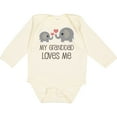 thumbnail image 3 of Inktastic Granddad Loves Me Grandchild Boys or Girls Long Sleeve Baby Bodysuit, 3 of 5