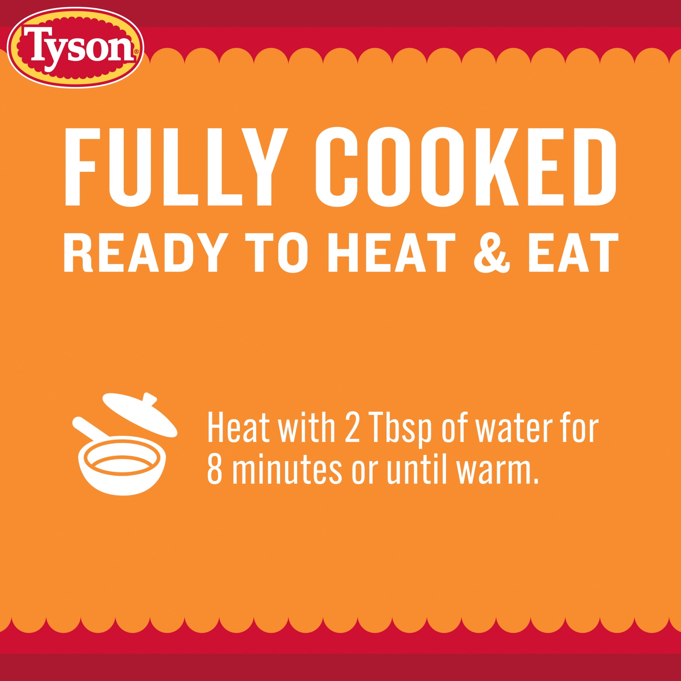 Tyson Hot Orange Boneless Chicken Bites, 20 oz (Frozen, Fully Cooked)