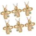 thumbnail image 1 of BESTYASH 6Ud De Napkin Decorativos De Dorado Para Cena Y Eventos Temáticos, 1 of 6